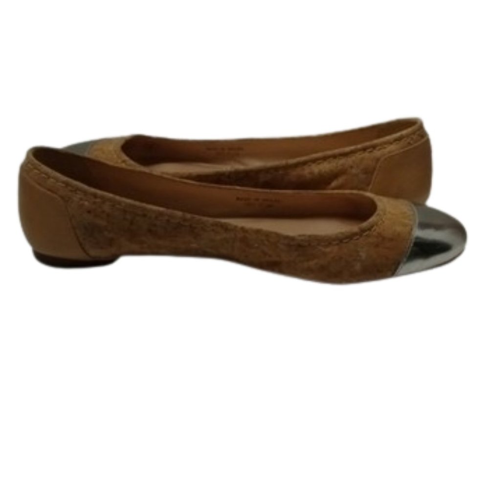 Kate Spade Cork and Silver Flats Size 7.5 - Casual Fun